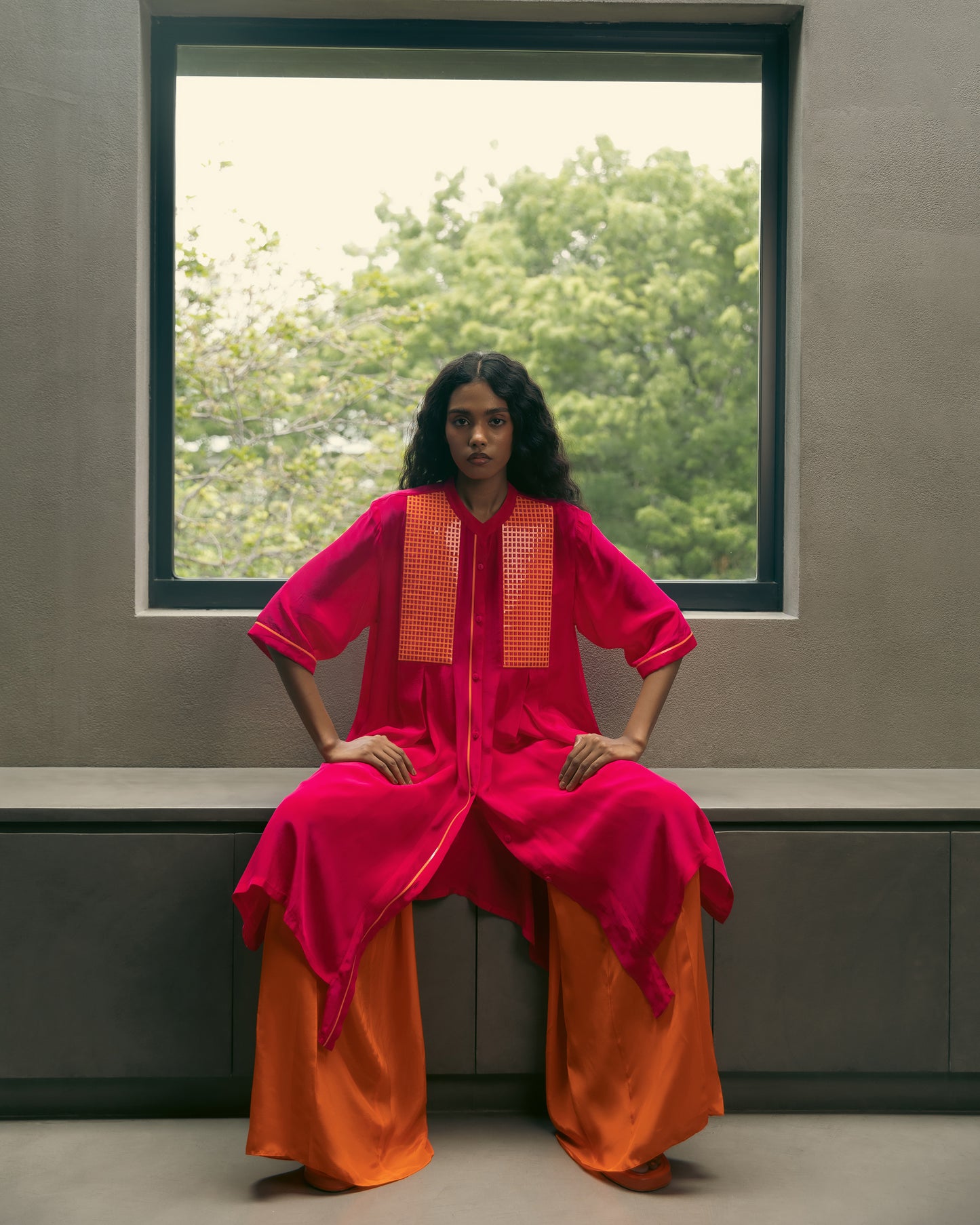 Flowing Wide Leg Trousers