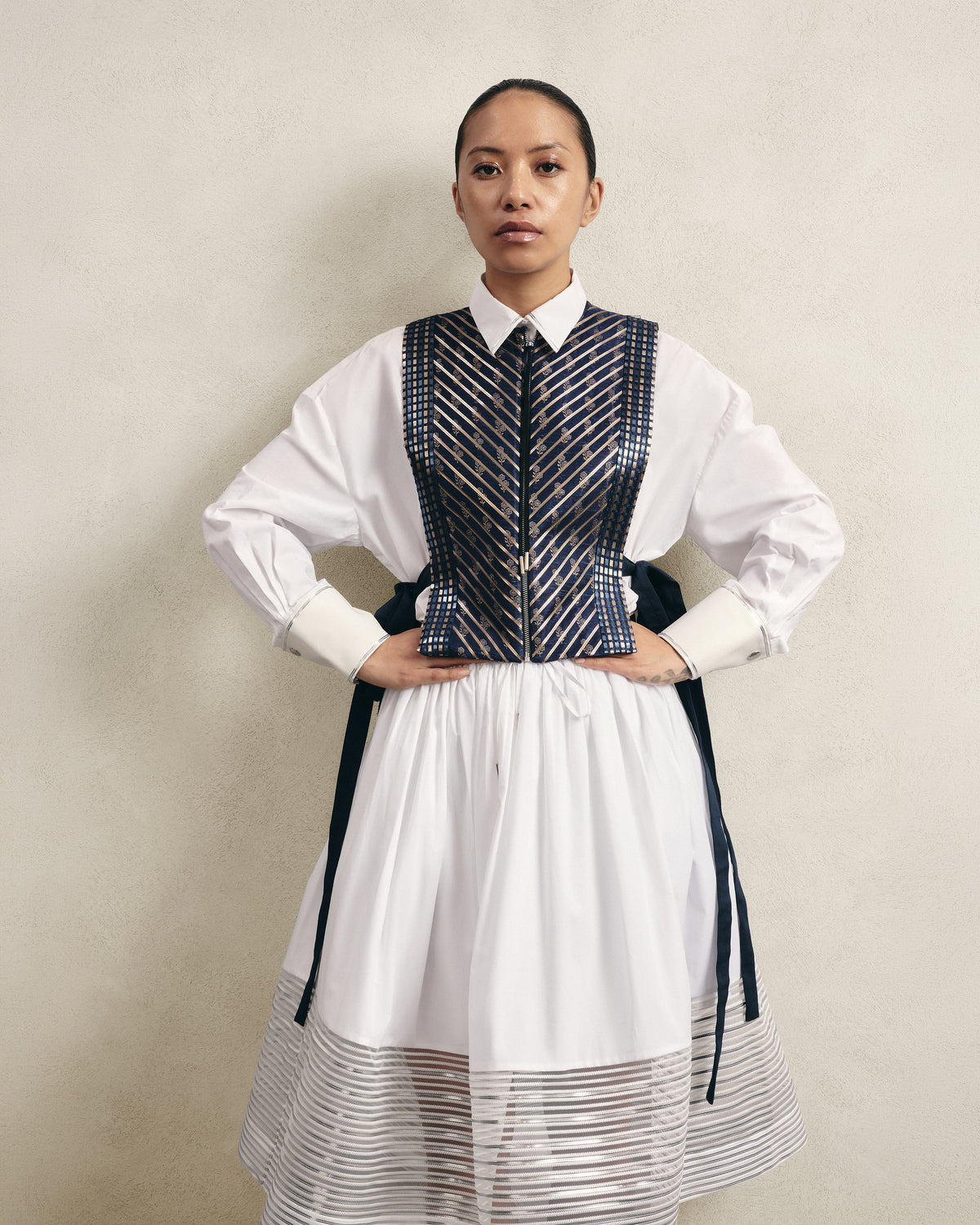 Contrast Classic Skirt
