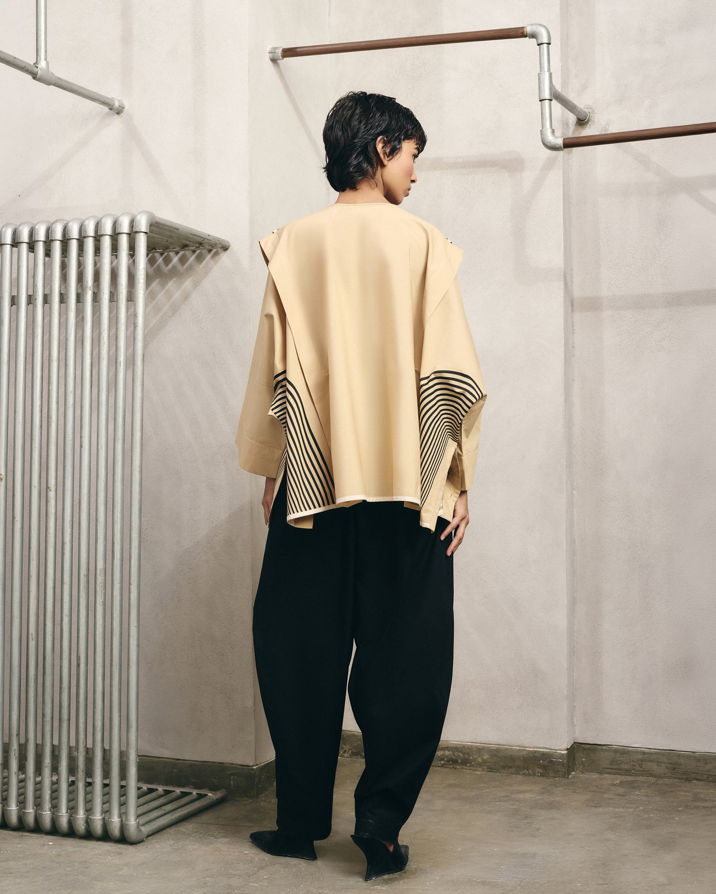 Buttoned-Hem Trousers