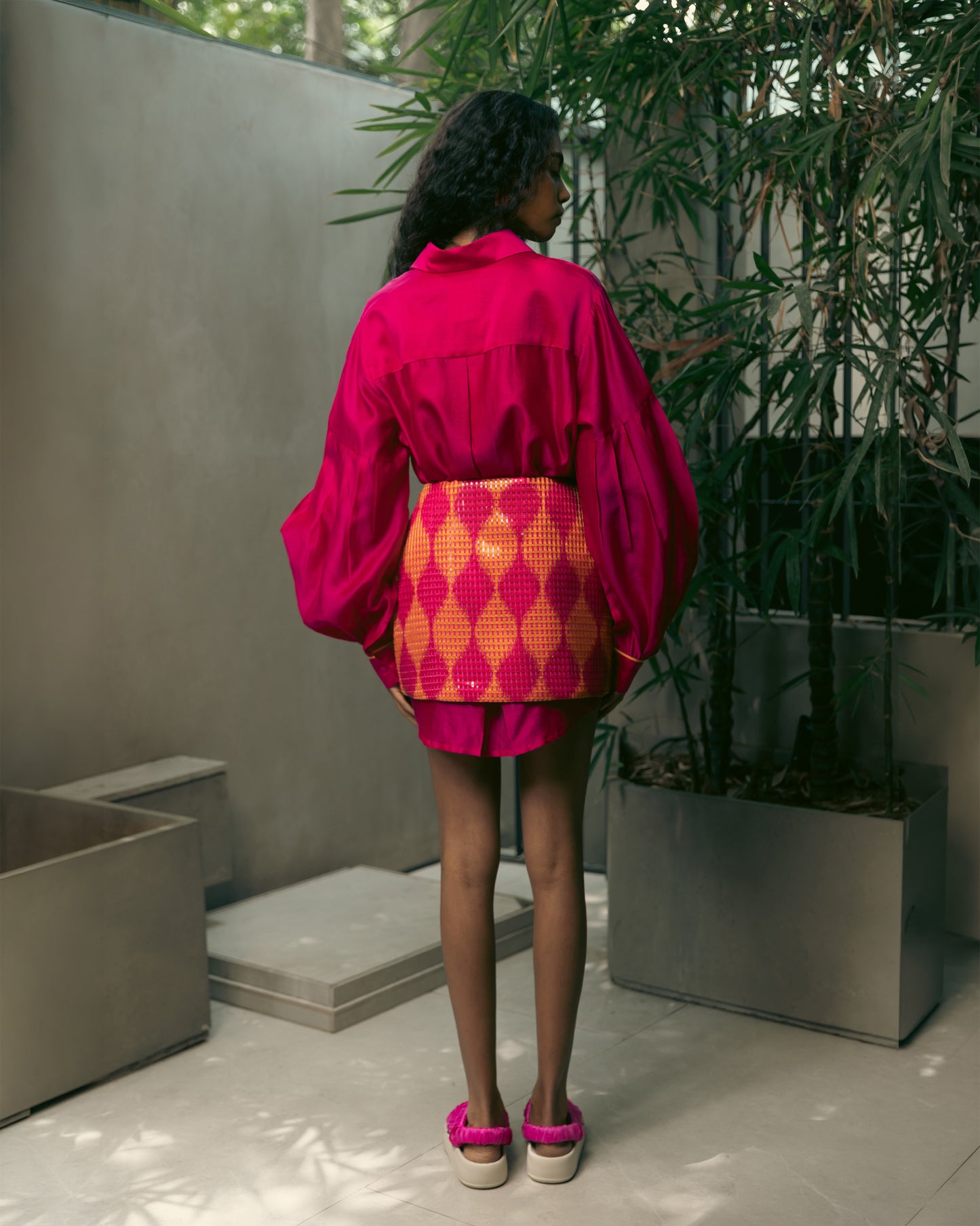 Woven Mini Skirt