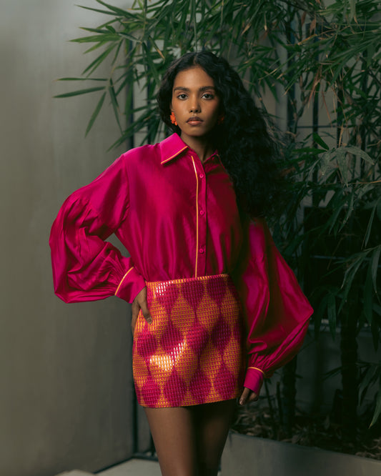 Oversized Shirt With Voluminous Sleeves