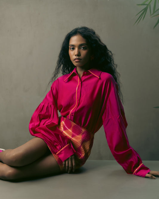 Oversized Shirt With Voluminous Sleeves