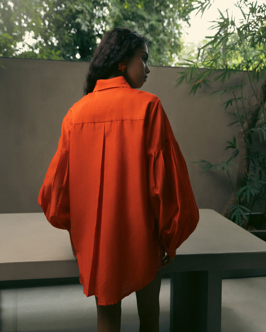 Oversized Shirt With Voluminous Sleeves