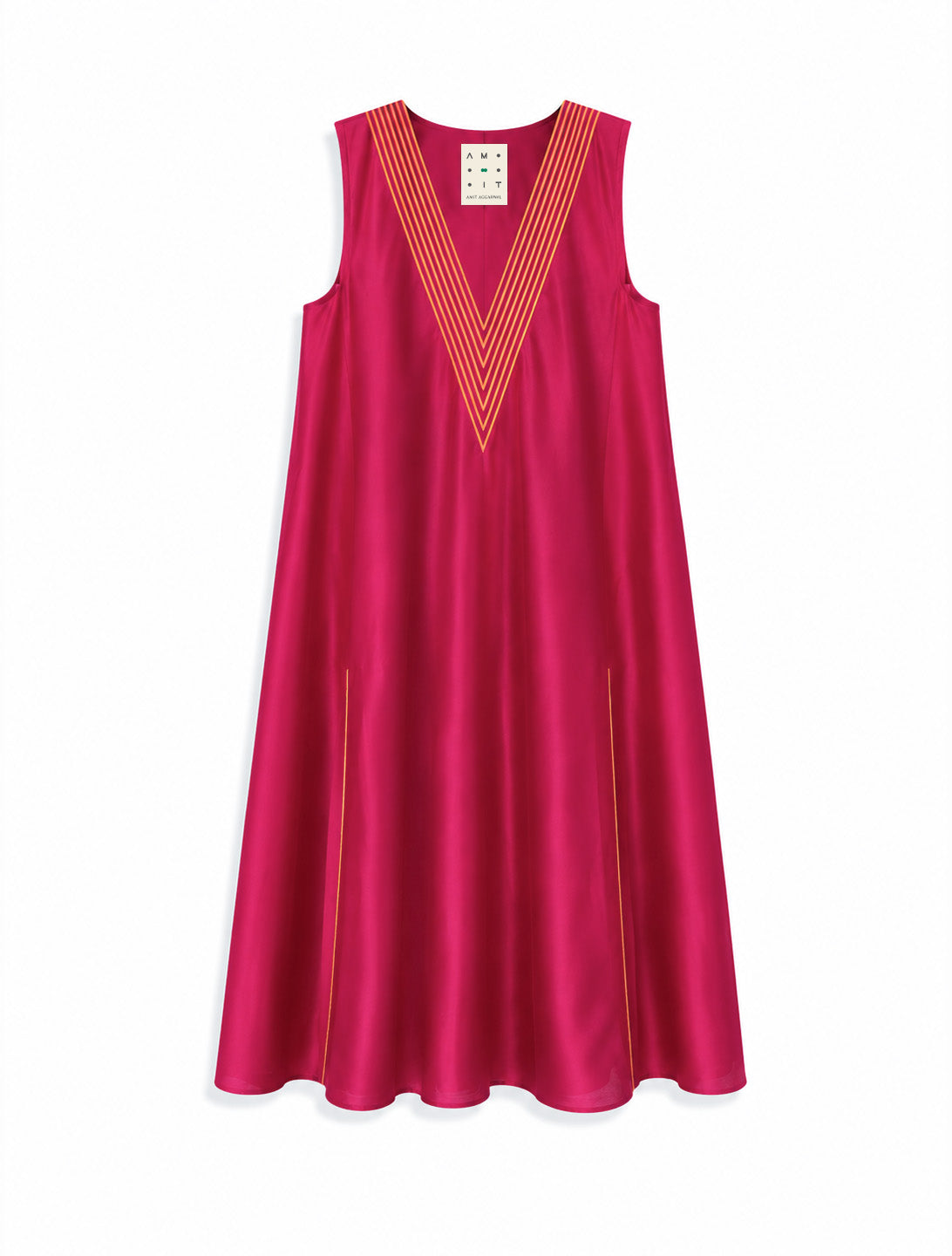 Front Detail A-Line Dress