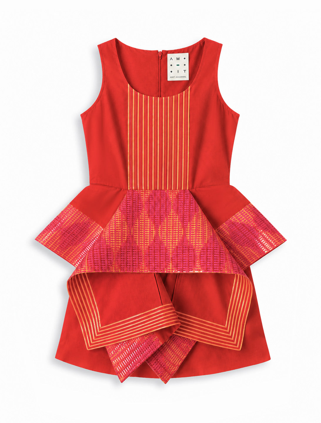 Flap Detail Mini Dress