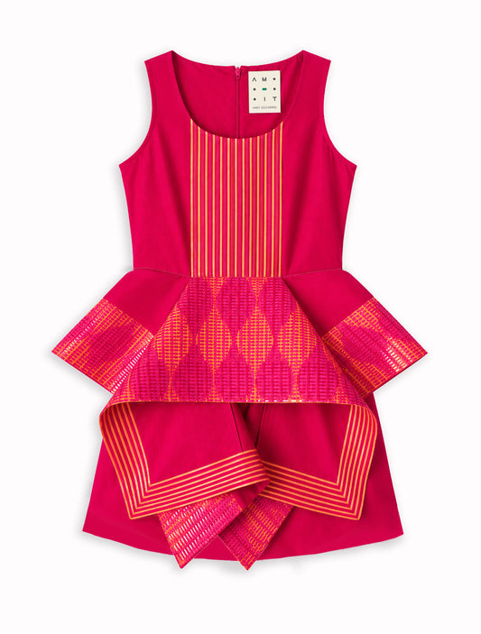 Flap Detail Mini Dress