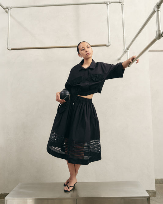 Contrast Classic Skirt