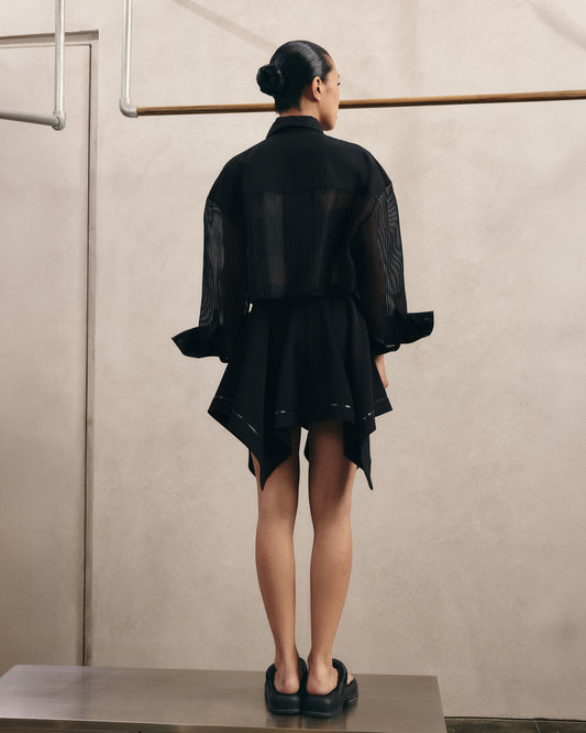 Sheer Crop Shirt