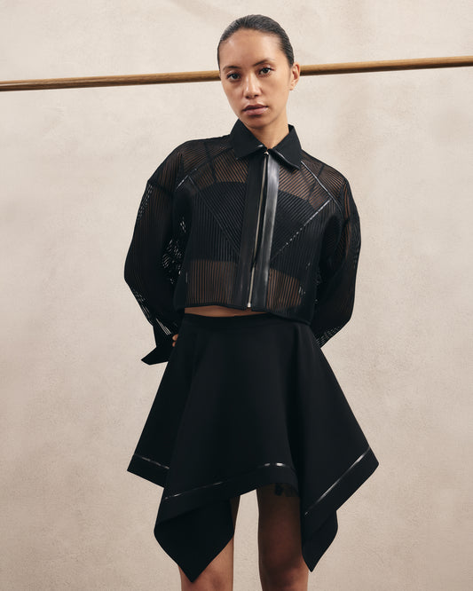 Sheer Crop Shirt