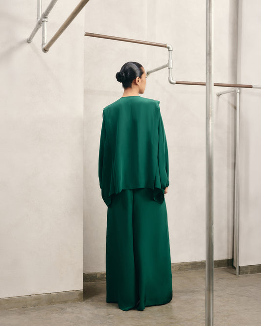 Flowing Wide Leg Trousers