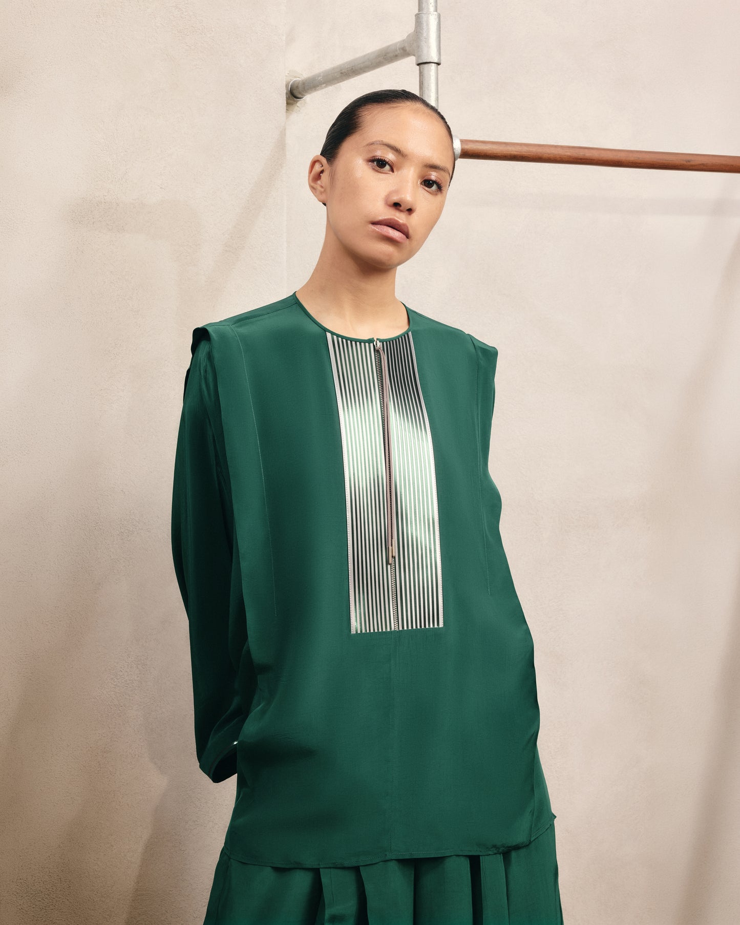 Front Detail Flowing Shirt