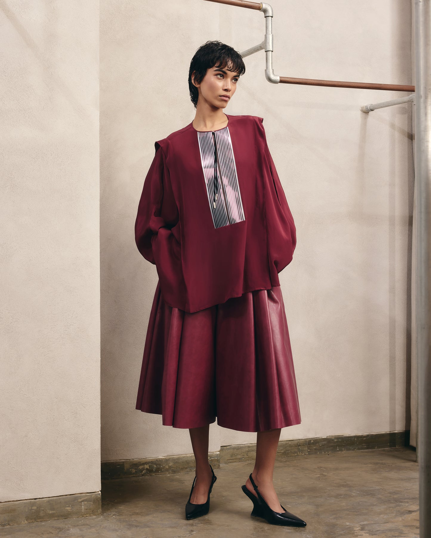 Front Detail Flowing Shirt