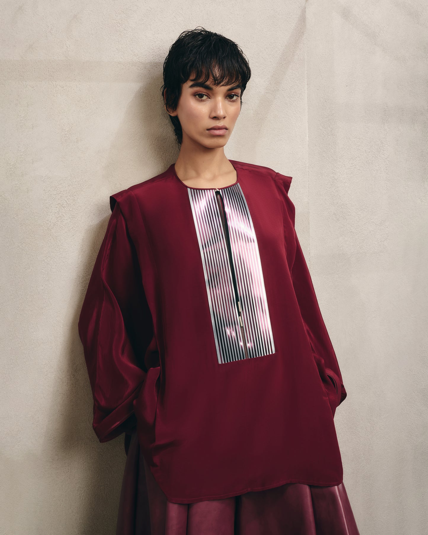 Front Detail Flowing Shirt