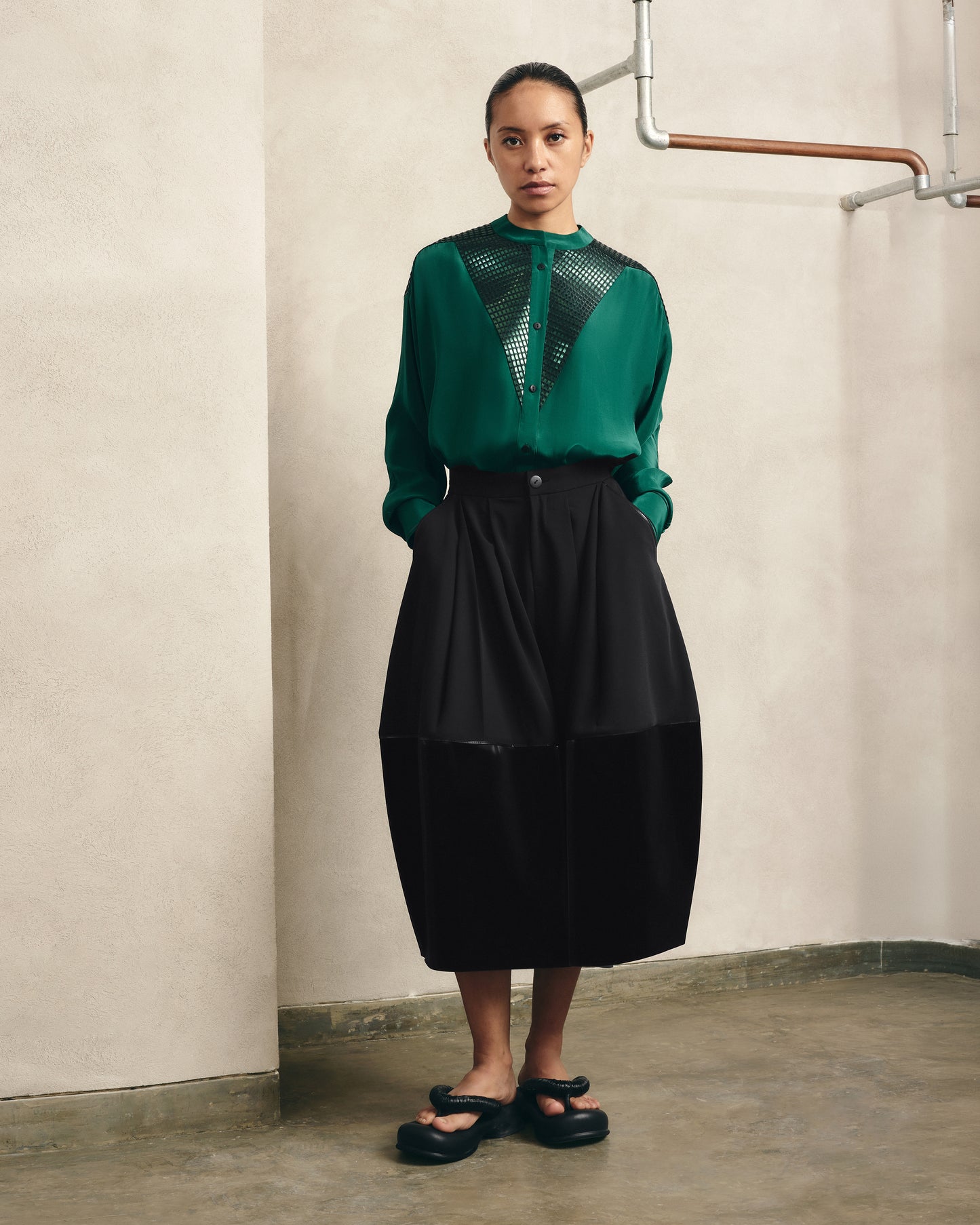 Front Detail Flowing Shirt