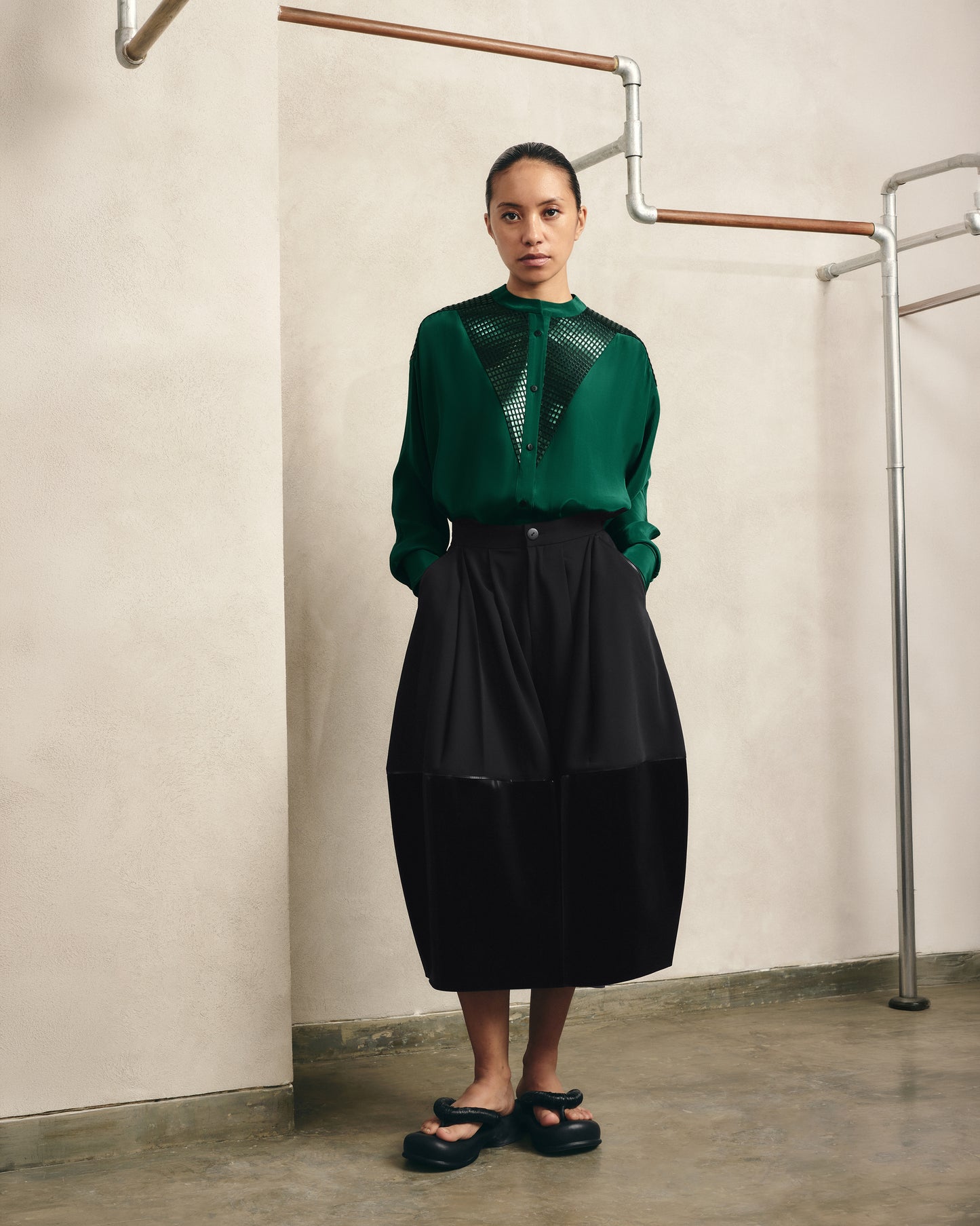 Front Detail Flowing Shirt