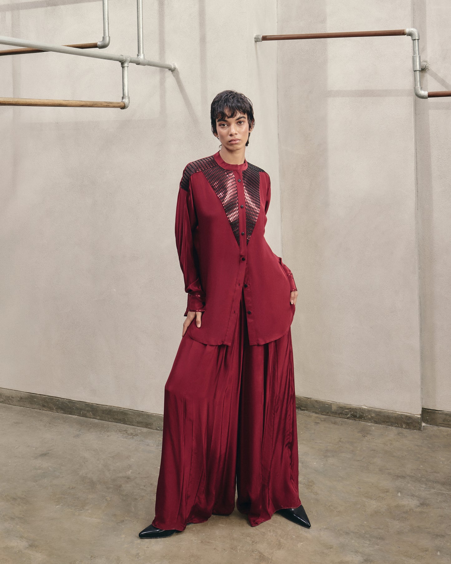 Front Detail Flowing Shirt