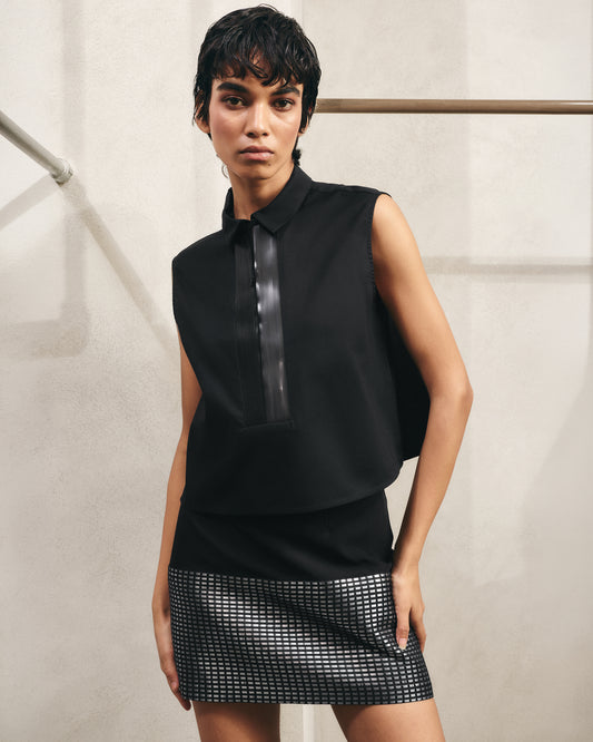 Contrast Mini Skirt