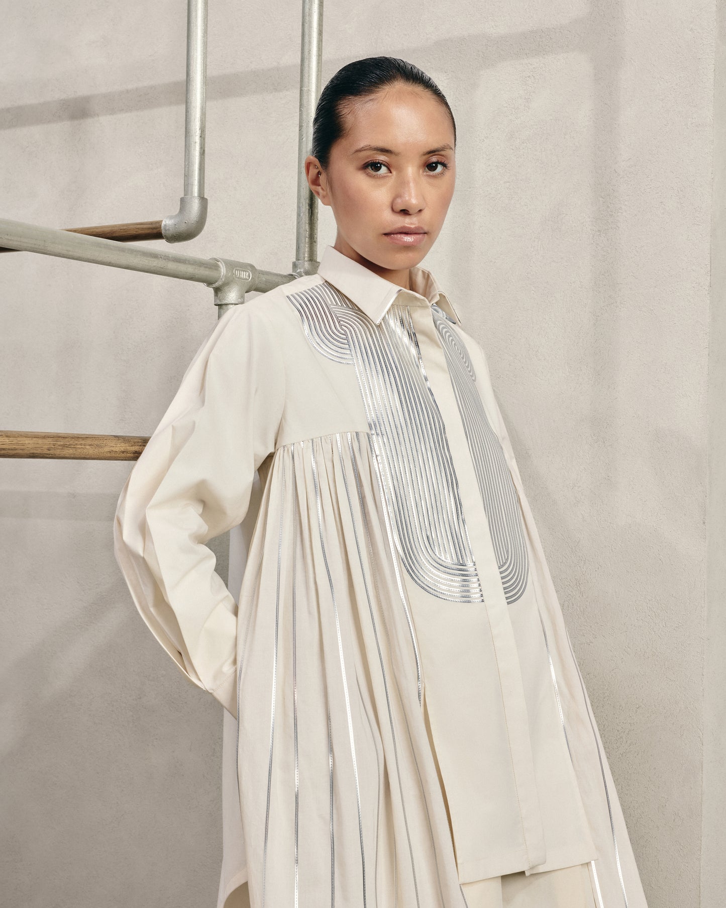 Asymmetric Shirt Dress