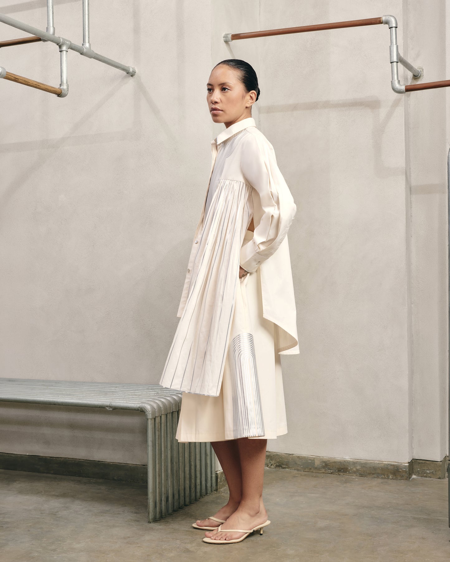 Asymmetric Shirt Dress