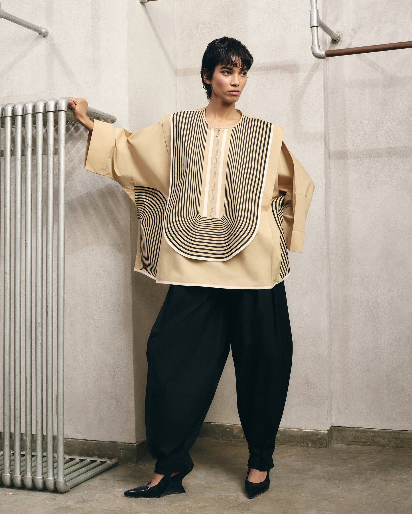 Buttoned-Hem Trousers