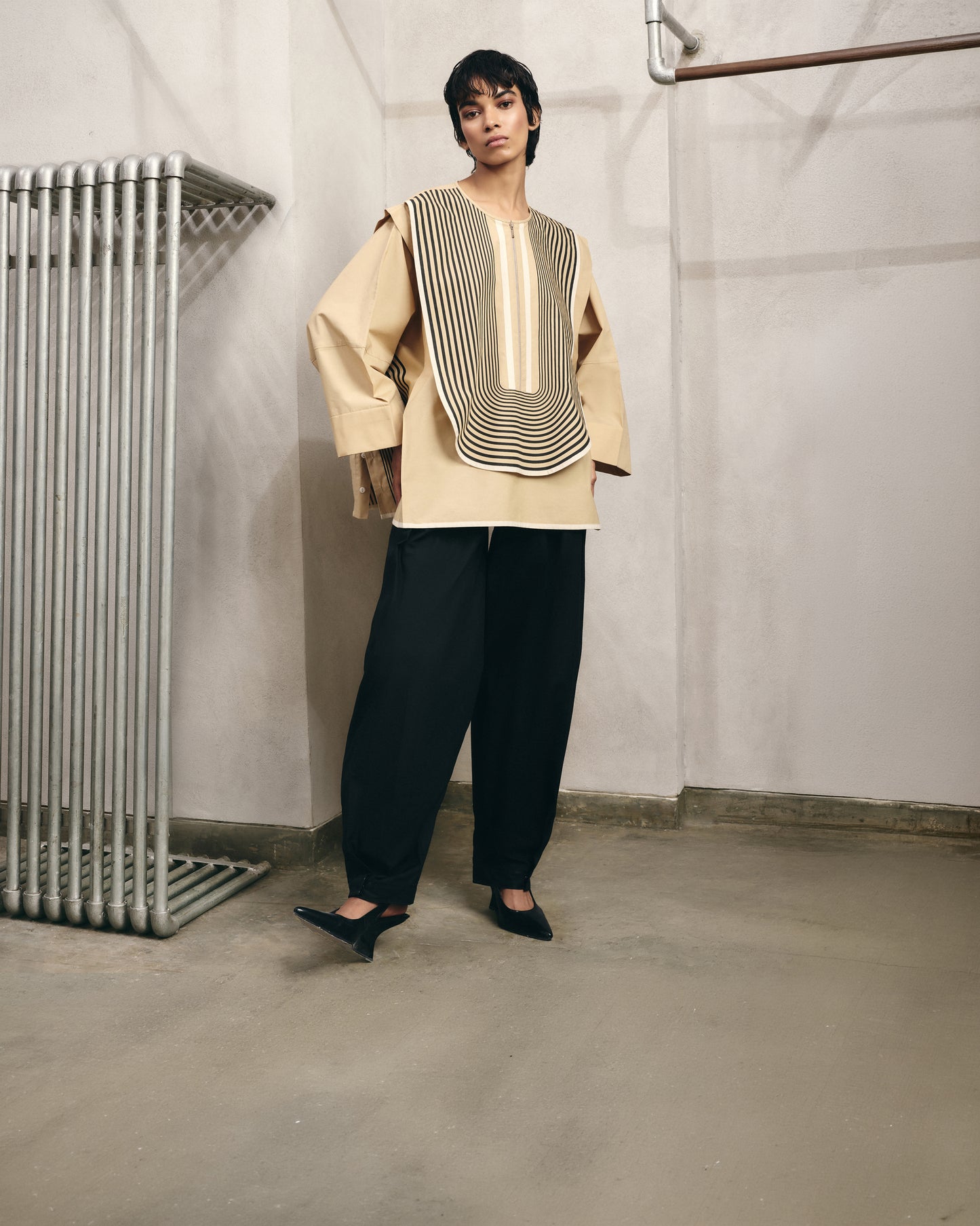Buttoned-Hem Trousers