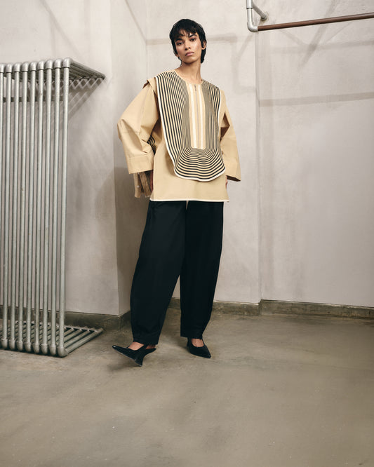 Buttoned-Hem Trousers