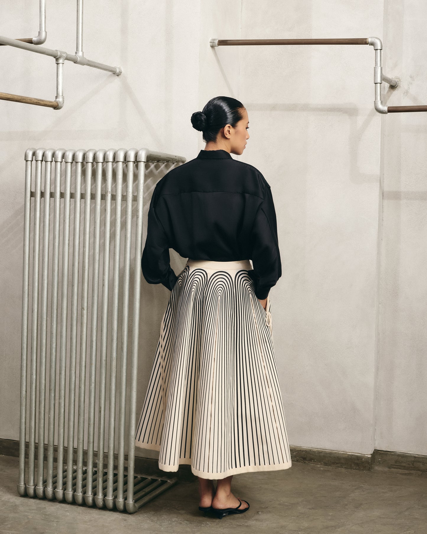 Printed Midi Skirt